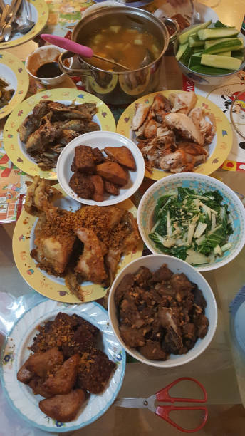 istock Sumptuous family meal on Chinese New Year 1292834101