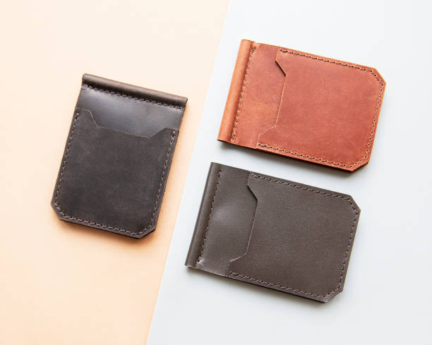 istock Stylish leather wallet money clips 1292837835