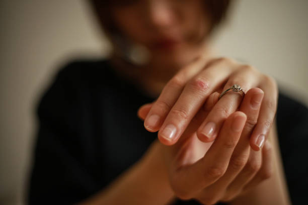 istock Woman removing the ring 1292850979