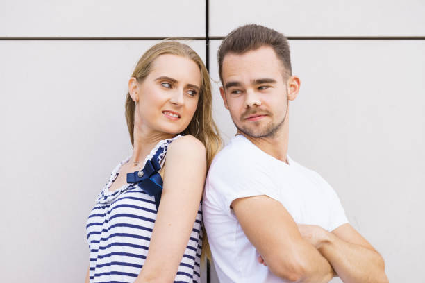 istock Girlfriend and boyfriend portrait. 1292860070
