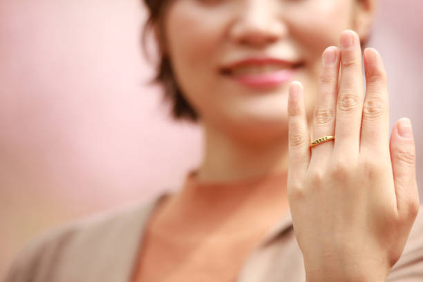 istock Woman showing a ring 1292860114