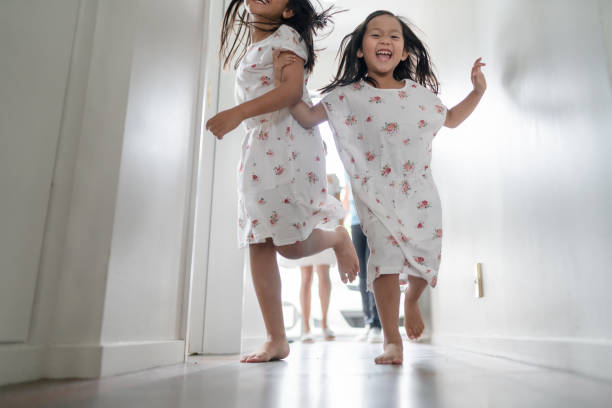 istock Kids happy arrived home. 1292863157