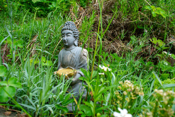 istock A Buddah figure in the garden 1292864748