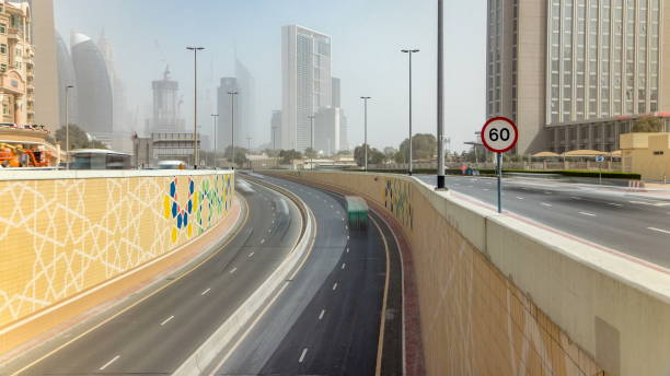 istock Dubai financial centre with skyscrapers 1292871414