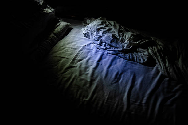 istock Tzoumerka, Epirus, Greece - September 01, 2018: Bed with undone sheets 1292878868