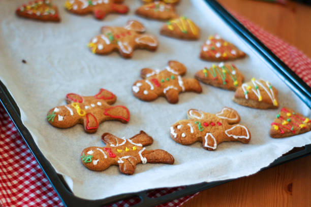 istock Gingerbread mans in the tray. 1292880761