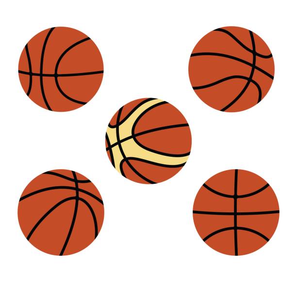 istock basketball set icon. Set of basketball balls isolated on white background. vector illustration 1292896509