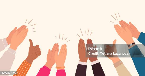 人手拍手人們鼓掌祝賀工作成功手豎起大拇指業務團隊歡呼和鼓掌向量概念向量圖形及更多祝賀圖片 - 祝賀, 慶祝, 鼓掌歡呼