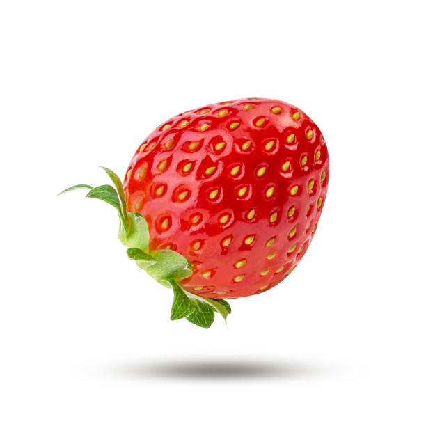 istock strawberry one piece .healthy fruit red strawberry on white background isolated.Collection. Clipping Path 1292899057