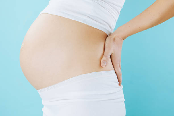 istock Close up view of pregnant bally 1292907510