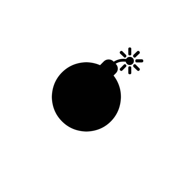 540 Dynamite Bomb Explosion Icon With Timer Detonate And Wire Stock 540 Dynamite Bomb Explosion Icon With Timer Detonate And Wire Stock