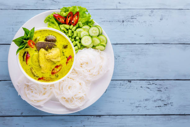 istock Rice Noodles with Chicken Curry 1292918400