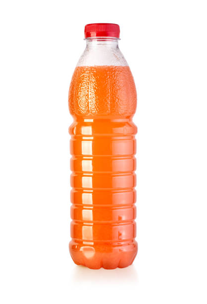istock Plastic bottle of orange juice 1292920458