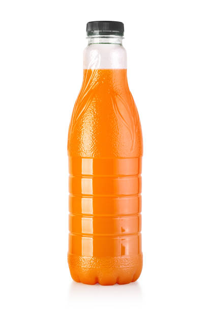 istock Plastic bottle of orange juice 1292920463