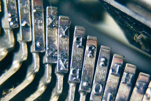 istock The iron hammers with the letters imprinted inside an old typewriter 1292933227