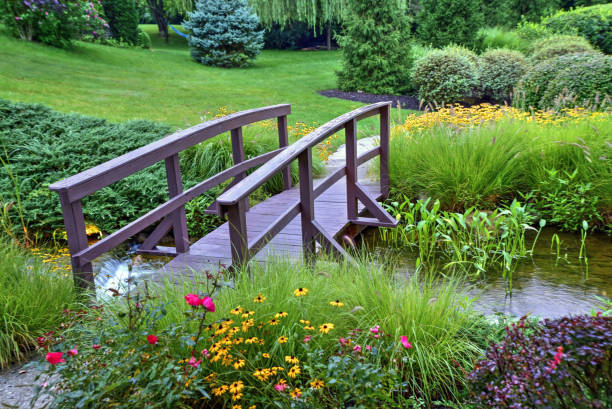 Footbridge on a footpath-Hamilton County, Indiana