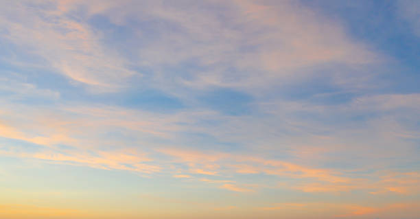 istock Sunset sky. Abstract nature background. Dramatic blue with orange colorful clouds in twilight time. 1292943433