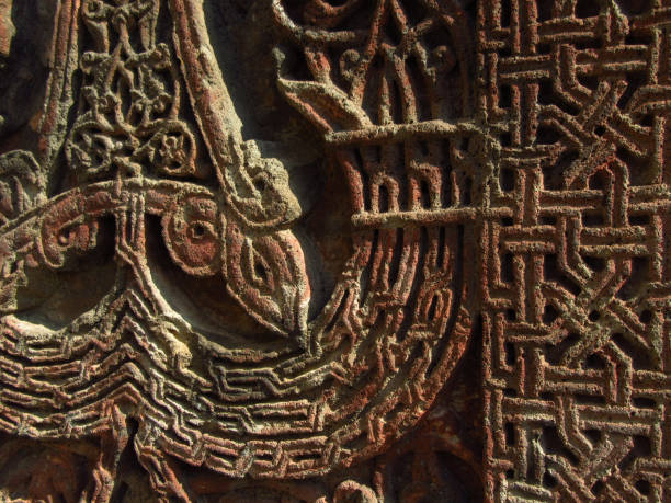 istock Rock carvings at Geghard monastery, Armenia 1292947504