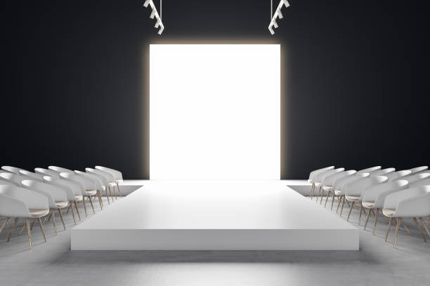 istock Fashion show, catwalk event empty stage. 1292948613
