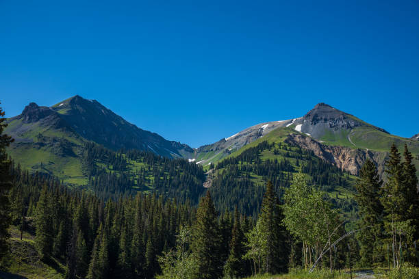 istock Mountain landscape with clear blue sky 1292950067