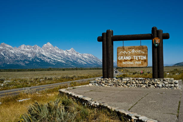 istock Grand Teton NP sign 1292950649