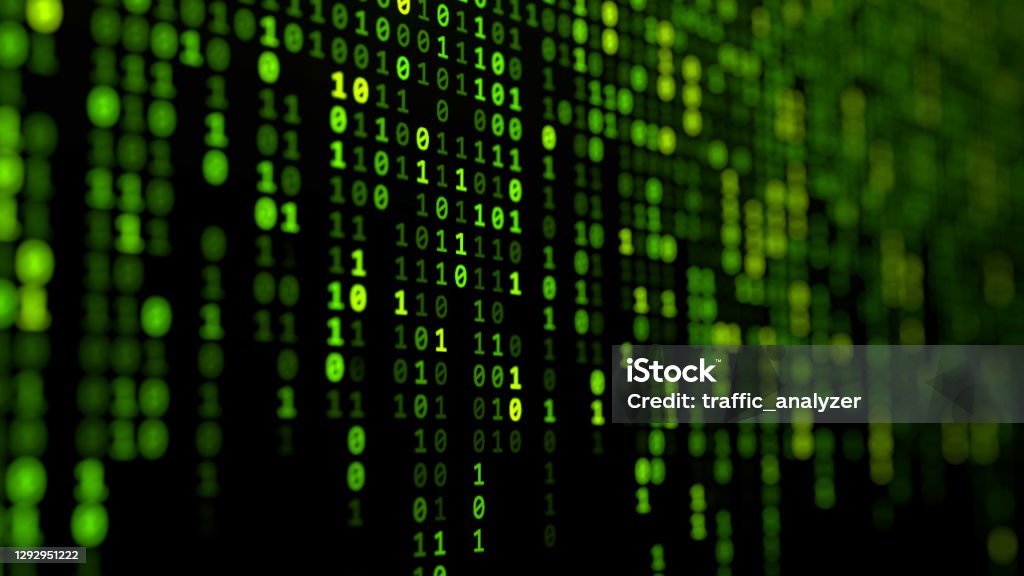 Matrix Code Background Stock Illustration - Download Image Now - Green ...