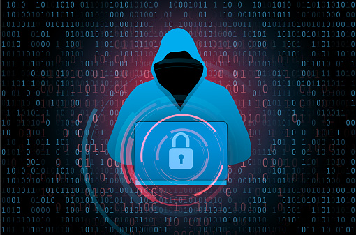Hacker in a hoodie