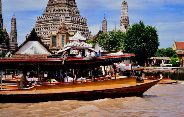 boat on the Chao Phraya River in Thailand