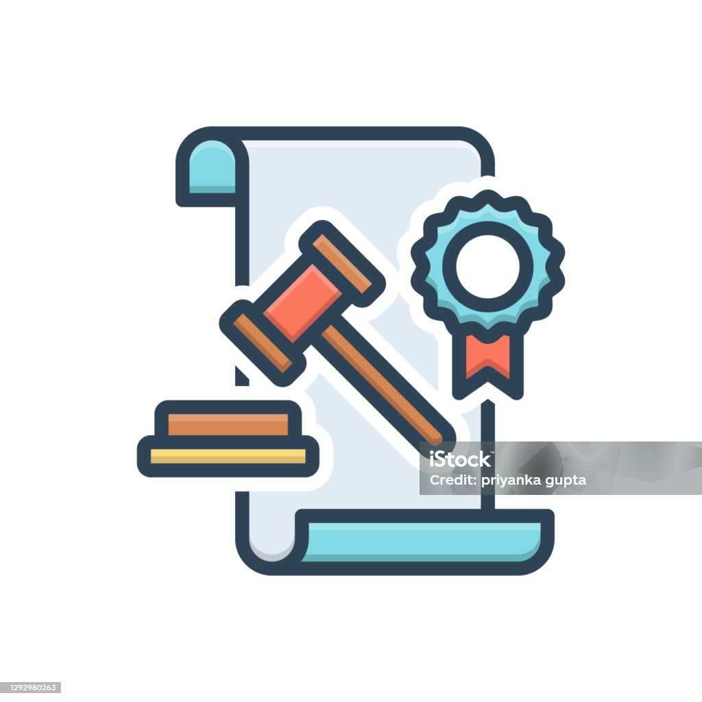 Statuto Icon Legal Statutory Stock Illustration - Download Image Now - Courthouse ...