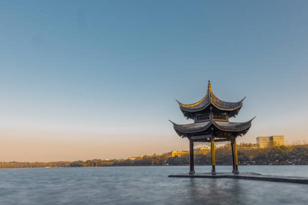 istock Jixian pavilion sunrise 1292987964