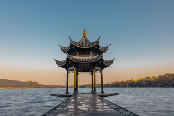 istock Jixian pavilion sunrise 1292987998