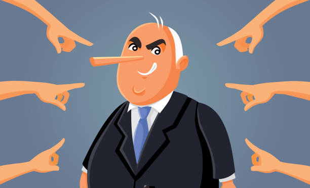 Hands Pointing at Corrupt Lying Politician Bad and dishonest businessman getting caught and publicly shamed election fraud stock illustrations