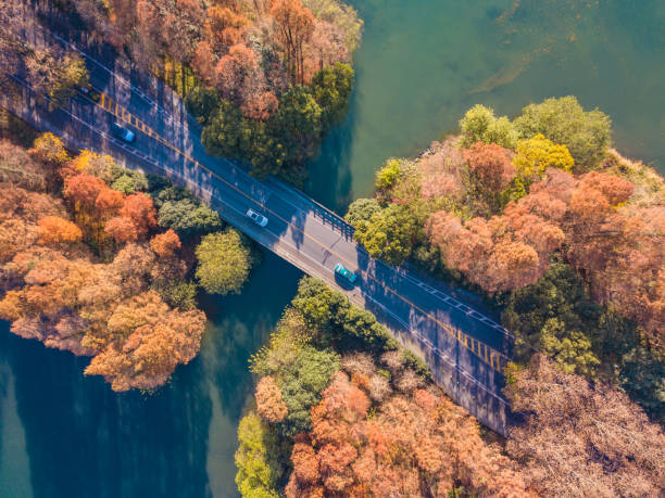 istock West lake aerial view in autumn 1292988733