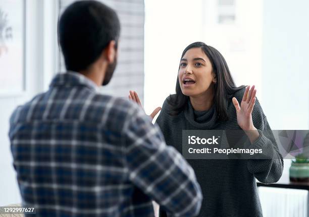 Why Are Fighting Were On The Same Team Stock Photo - Download Image Now - Arguing, Couple - Relationship, Women