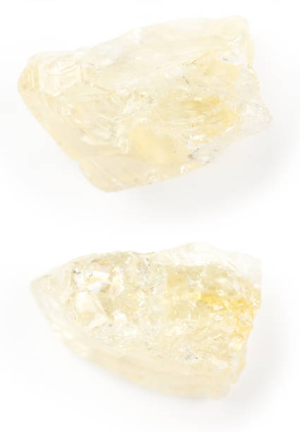 istock Transparent yellow crystals of citrine 1293002672