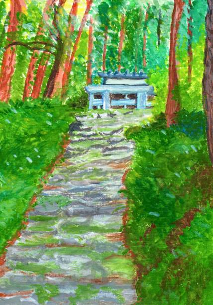 istock Painting of Japanese scenery 1293009411