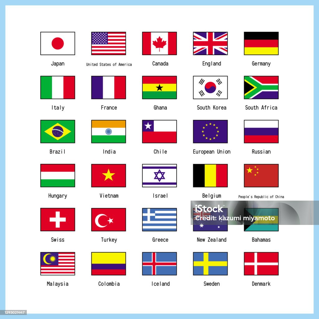 Vetores de Conjunto De Bandeiras Mundiais Ilustração Vetor Pelo Vetor De  Ilustração Da Maior Bandeira Mundial e mais imagens de Vietnã - iStock