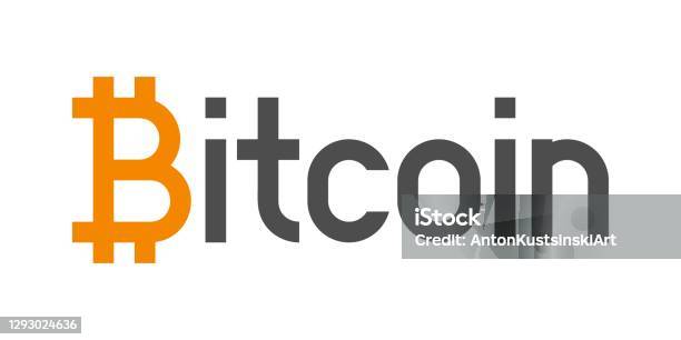 Bitcoin Monogram Bitcoin Payment Artistic Lettering Symbol Concept Cryptocurrency Logo ...