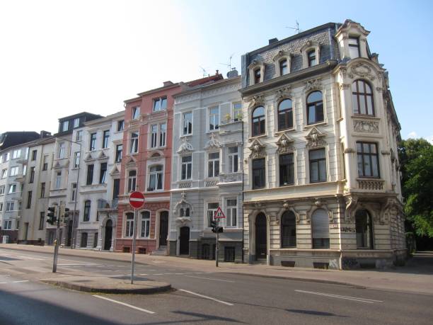 Street in Aachen in Germany