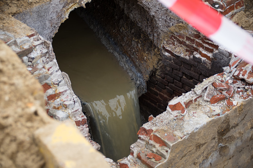 Repairing and installing an old sewer system