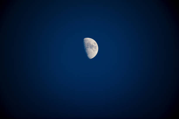 istock Half Moon photographed through a long focal telescope. 1293034169