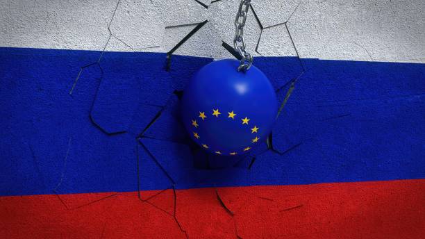 война евросоюза и россии - флаг европейского союза стоковые фото и изображения