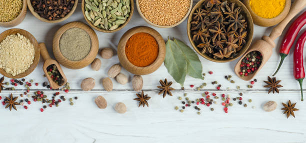 istock Set of various spices and herbs for cooking 1293037296