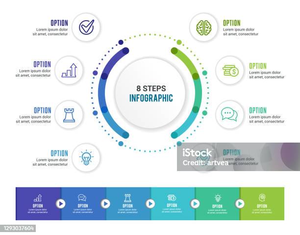 Infographic Elements Stock Illustration - Download Image Now - Infographic, Circle, Chart