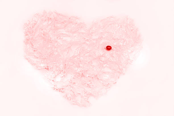 Minimalistic top view for Valentine's Day cards.