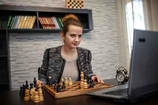 Online chess at home