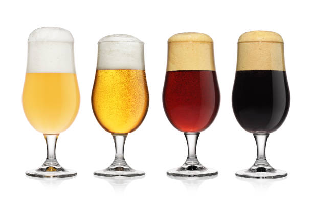 istock Set of different various of beers isolated on white. 1293050578