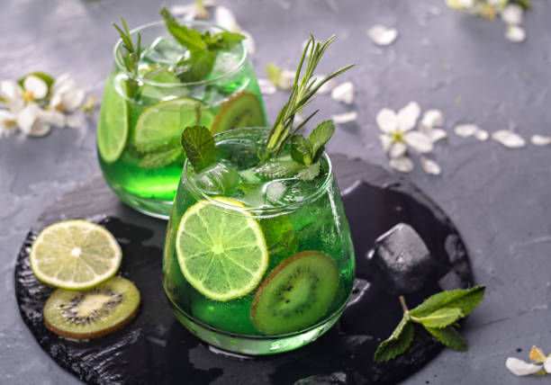 istock Non-alcoholic Mojito cocktail in a glass 1293054086