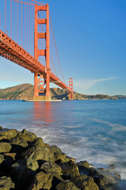 Golden Gate Bridge - San Francisco Day time view of the Golden Gate bridge (San Francisco, California). san francisco bay stock pictures, royalty-free photos & images