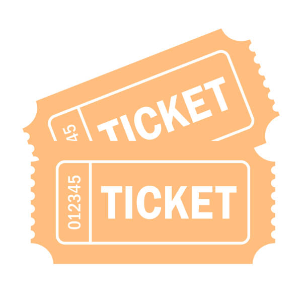 ticketvektorsymbol - fahrkarte oder eintrittskarte stock-grafiken, -clipart, -cartoons und -symbole